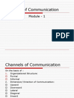 Patterns of Communication: Module - 1