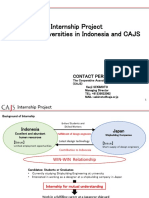 Internship Project Between Universities in Indonesia and CAJS