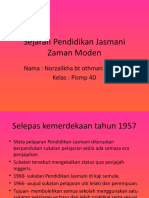 Sejarah Pendidikan Jasmani Zaman Moden