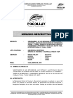 MEJORAMIENTO SERVICIOS AGUA ALCANTARILLADO 6 ASOCIACIONES VIVIENDA SECTOR 07 POCOLLAY