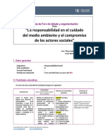 Guía Foro de Debate y Argumentación