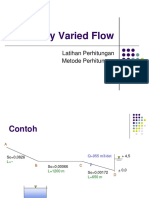 Gradually Varied Flow: Latihan Perhitungan Metode Perhitungan