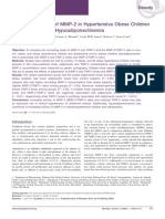 Increased Activity of MMP-2 in Hypertensive Obese Children Is Associated With Hypoadiponectinemia