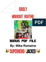 Workout Routine: Broly