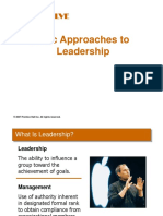 Basic Approach To Leadership