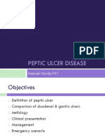 Peptic Ulcer Disease: Hannah Vawda FY1
