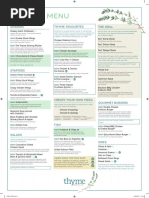 Darwin Brasserie Dining Menu 2025 | PDF | Menu | Restaurants