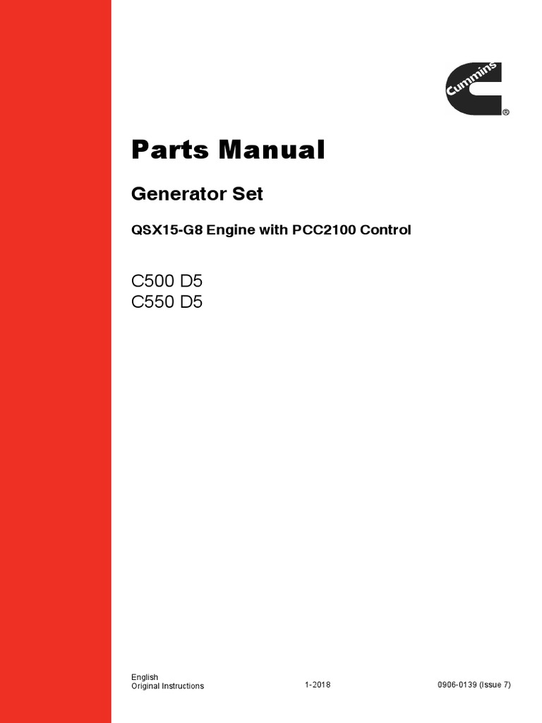 Part Manual C500 D5 PDF | PDF | Screw | Manufactured Goods