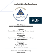 Title of Project:-Military Hospital Report Management System