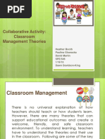 Collaborative Activity: Classroom Management Theories