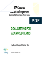 Goal Setting For Advanced Tennis