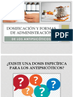 Dosis y administración de los Antipsicóticos 