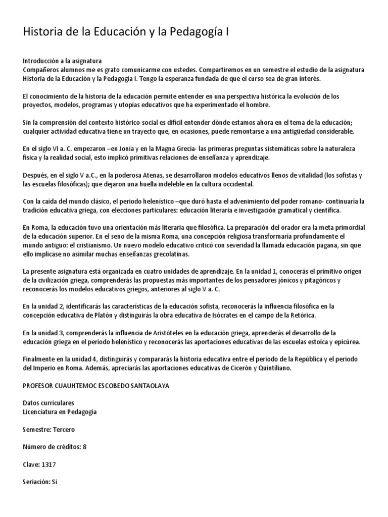Características de la Educación Griega | PDF | Antigua Grecia | Aristóteles