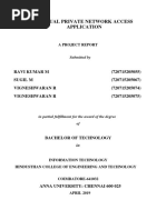 Virtual Private Network Access Application: A Project Report
