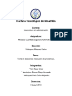 Toma de Decisiones (Resolución de Problemas)