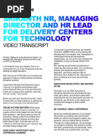 Accenture Srikant Video Transcript