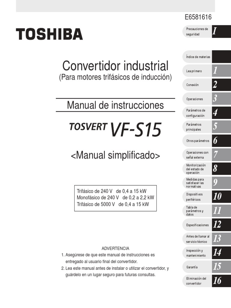 Manual Vfs15 Pdf Descarga Electrostatica Fisica