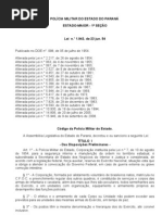 Código PMPR Lei Est 1