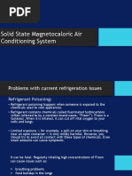 Solid State Magnetocaloric Air Conditioning System