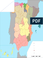 Mapa Politico de Espana Mudo