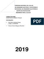 Monitores de Signos Vitales - Primer Informe