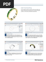 RhinoGold 4.0 - Level 1 - Tutorial 014P - Half Channel Ring
