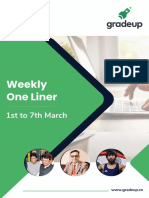 Weekly Oneliner 1st To 7th March ENG - PDF 77 PDF