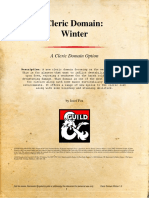 Cleric Winter Domain For DND