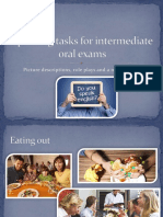 Speaking Tasks For Intermediate Oral Exams