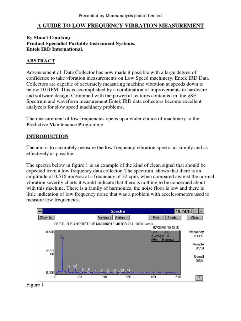 A Guide To Low Frequency Vibration Measurement Ird | PDF | Bearing ...