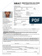 Identification (Id) Form: Sampath, Gautham