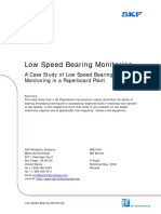 A Case Study of Low Speed Bearing Monitoring in A Paperboard Plant