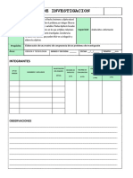 Ficha de Evaluacion de Equipo de Investigacion