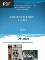 Equilíbrio de Corpos Rígidos