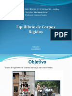 Equilíbrio de Corpos Rígidos