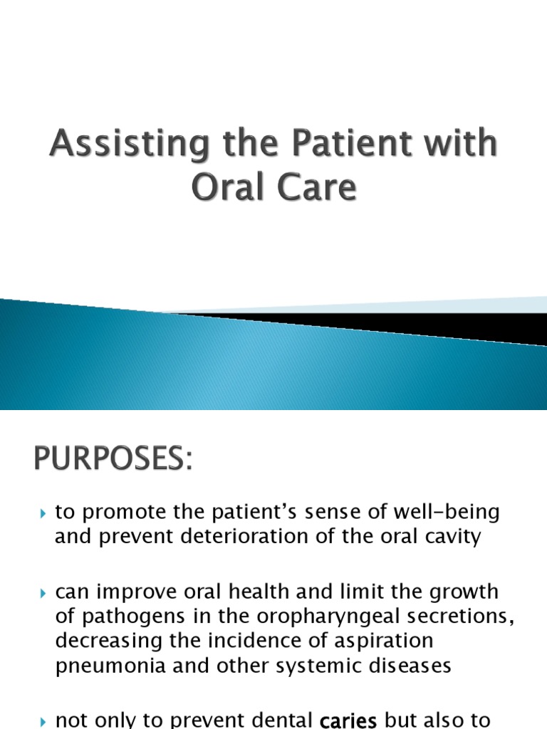 Providing Oral Care | PDF | Oral Hygiene | Dentures