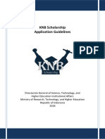 KNB Scholarship Application Guidelines