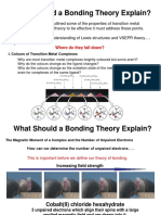 What Should A Bonding Theory Explain?: Where Do They Fall Down?