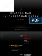 Sejarah Dan Perkembangan Hukum