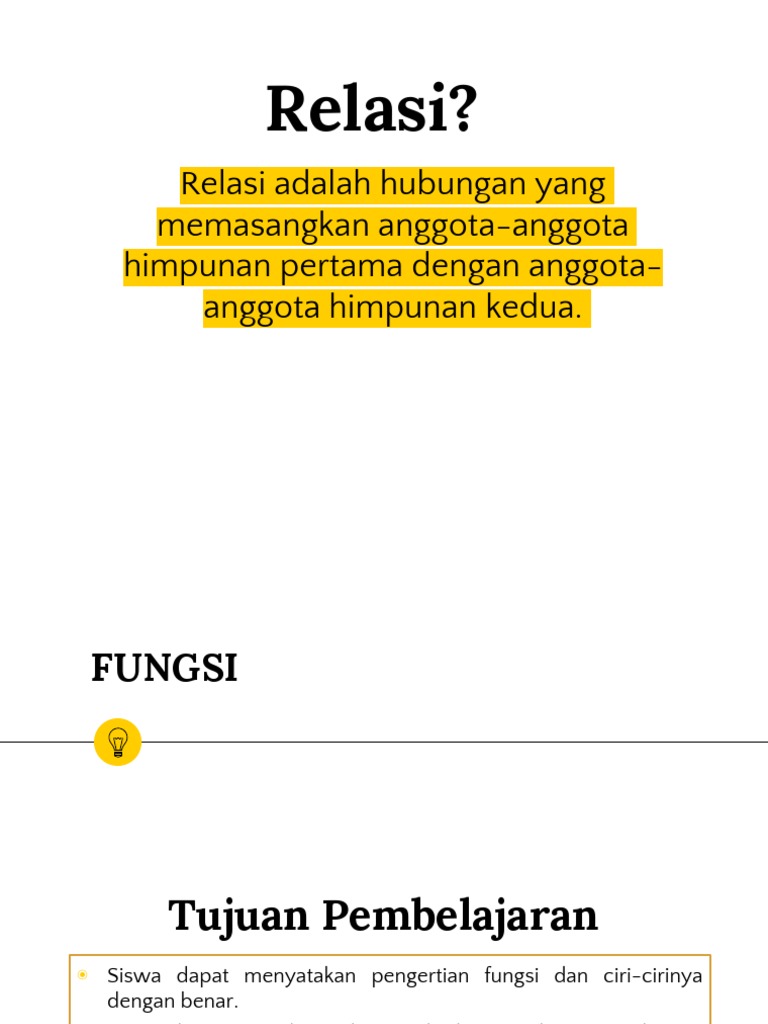 Relasi Fungsi