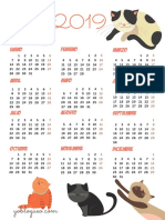 Calendario 2019 Gatos PDF