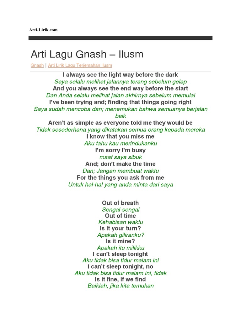 Arti Lirik Lagu Good For You Arsia Lirik