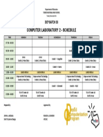 Computer Lab-Schedule