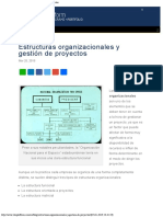 Las Estructuras Organizacionales y La Gesti n de Proyectos