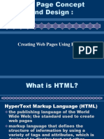 Creating Web Pages Using HTML