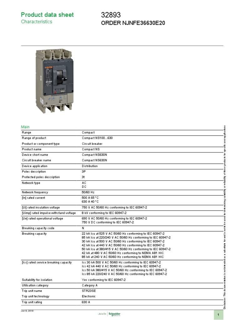 Merlin Gerin Circuit Breakers Str23se - DataSheet PDF | PDF ...