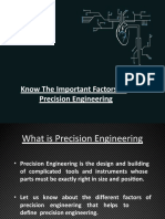 Know The Important Factors of Precision Engineering