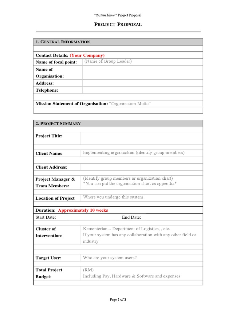 ITS572 - Project Proposal Format | PDF | Computers