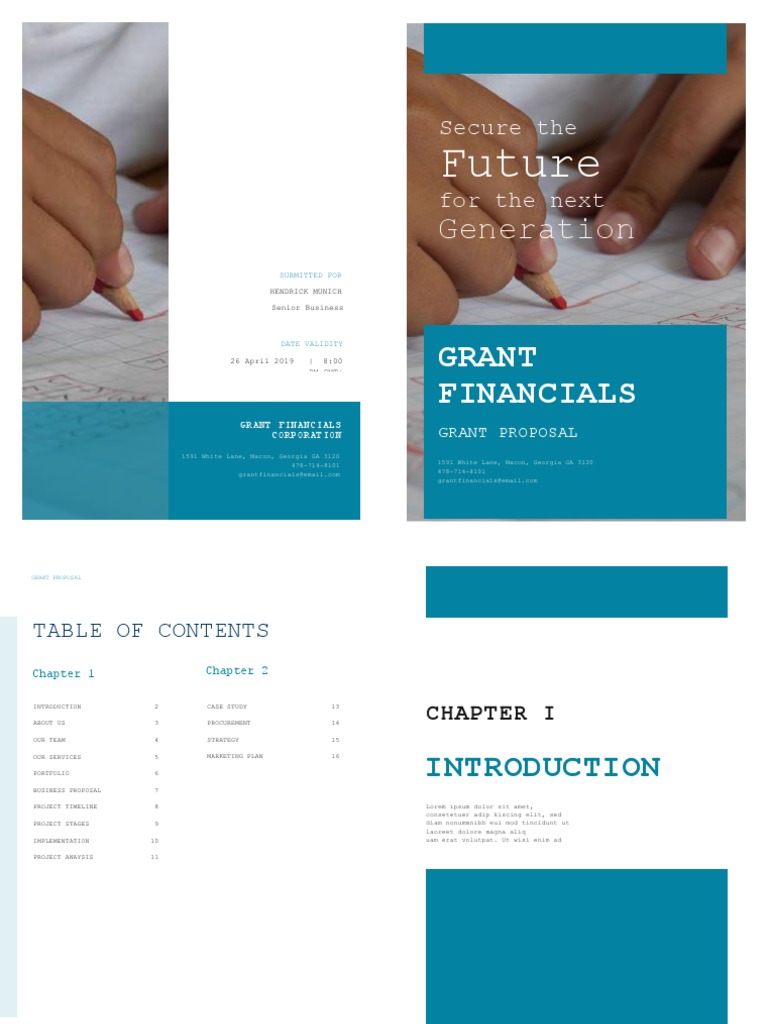 Business Grant Proposal Template | PDF | Text | Business