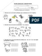 Prueba Consonante M 2018